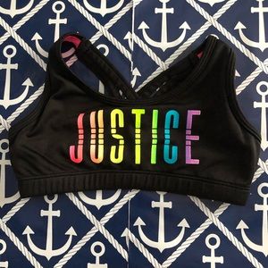 Justice sport bra